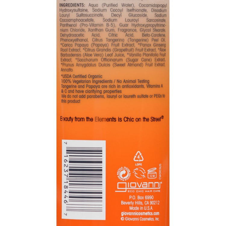Giovanni Hair Care Products 2chic Shampoo - Ultra-Volume Tangerine and Papaya Butter - 8.5 fl oz
