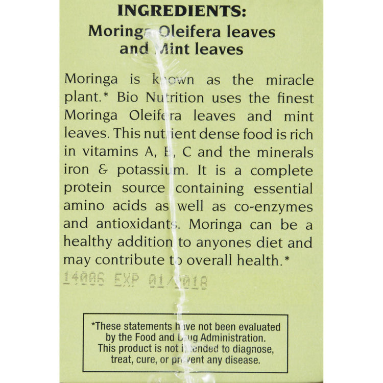 Bio Nutrition - Tea - Moringa Mint - 30 Bags