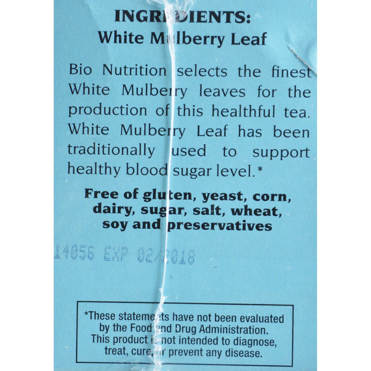 Bio Nutrition - Tea - White Mulberry - 30 Bags