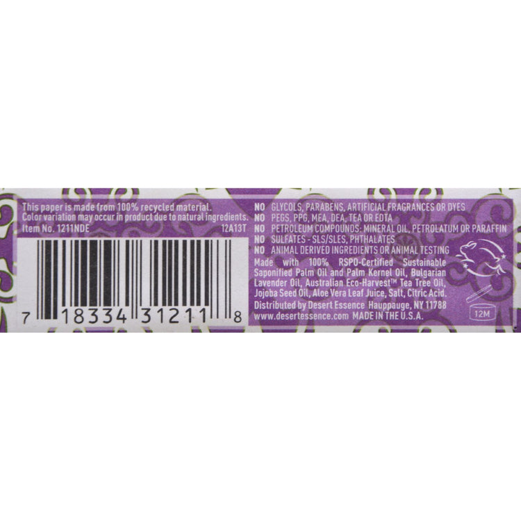 Desert Essence - Bar Soap - Lavender - 5 oz