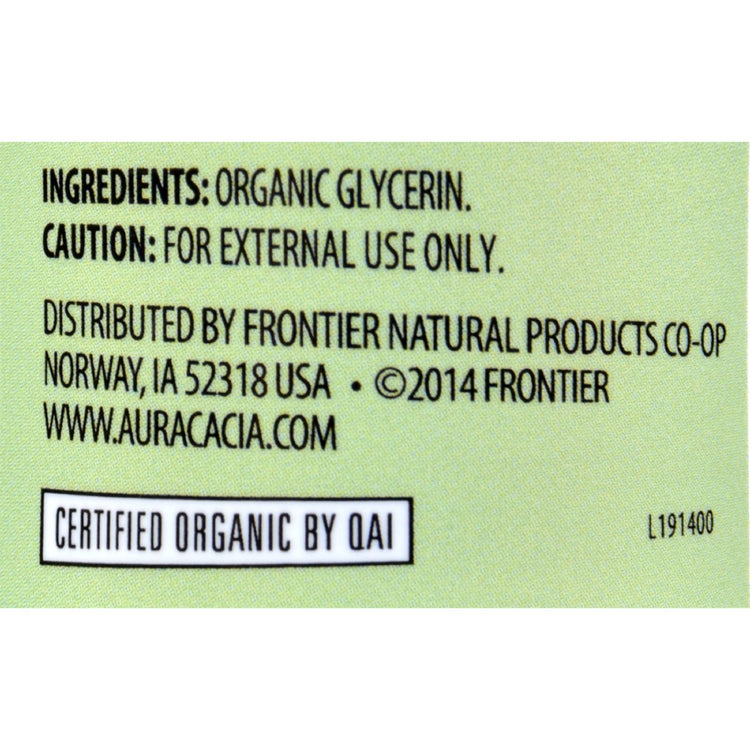 Aura Cacia - Skin Care Oil - Organic Vegetable Glycerin Oil - 4 fl oz