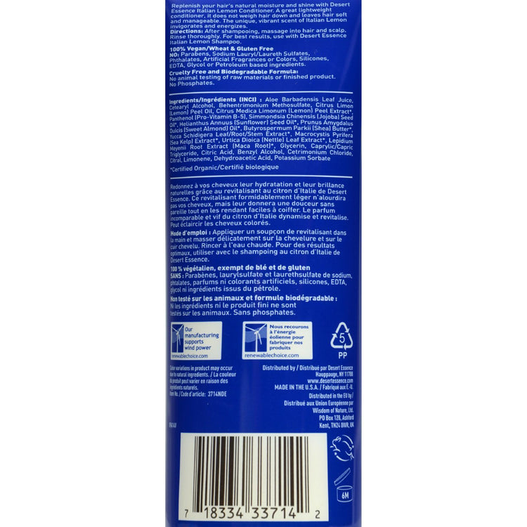 Desert Essence - Conditioner - Italian Lemon - 8 oz