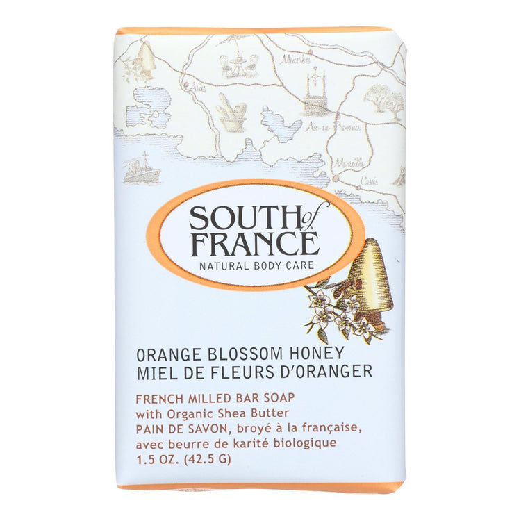 South of France Bar Soap - Orange Blossom Honey - Travel - 1.5 oz - Case of 12
