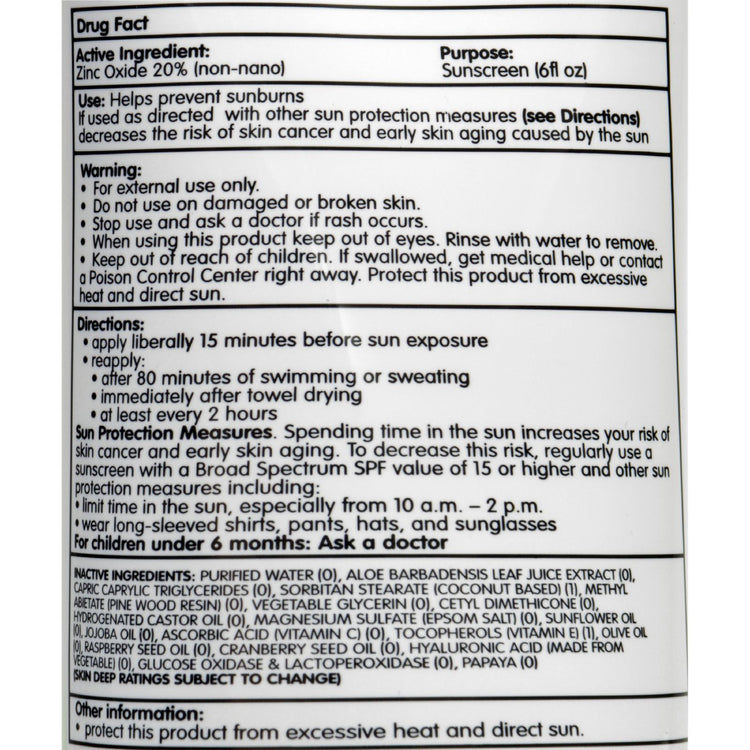 Thinksport Sunscreen - Safe - Kids - SPF 50 Plus - Family Size - 6 oz