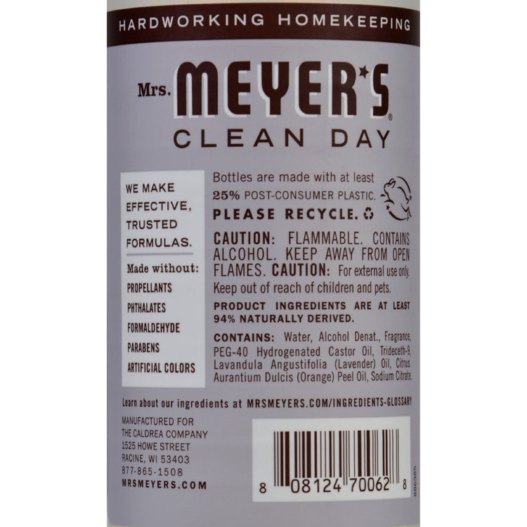 Mrs. Meyer's Clean Day - Room Freshener - Lavender - 8 oz