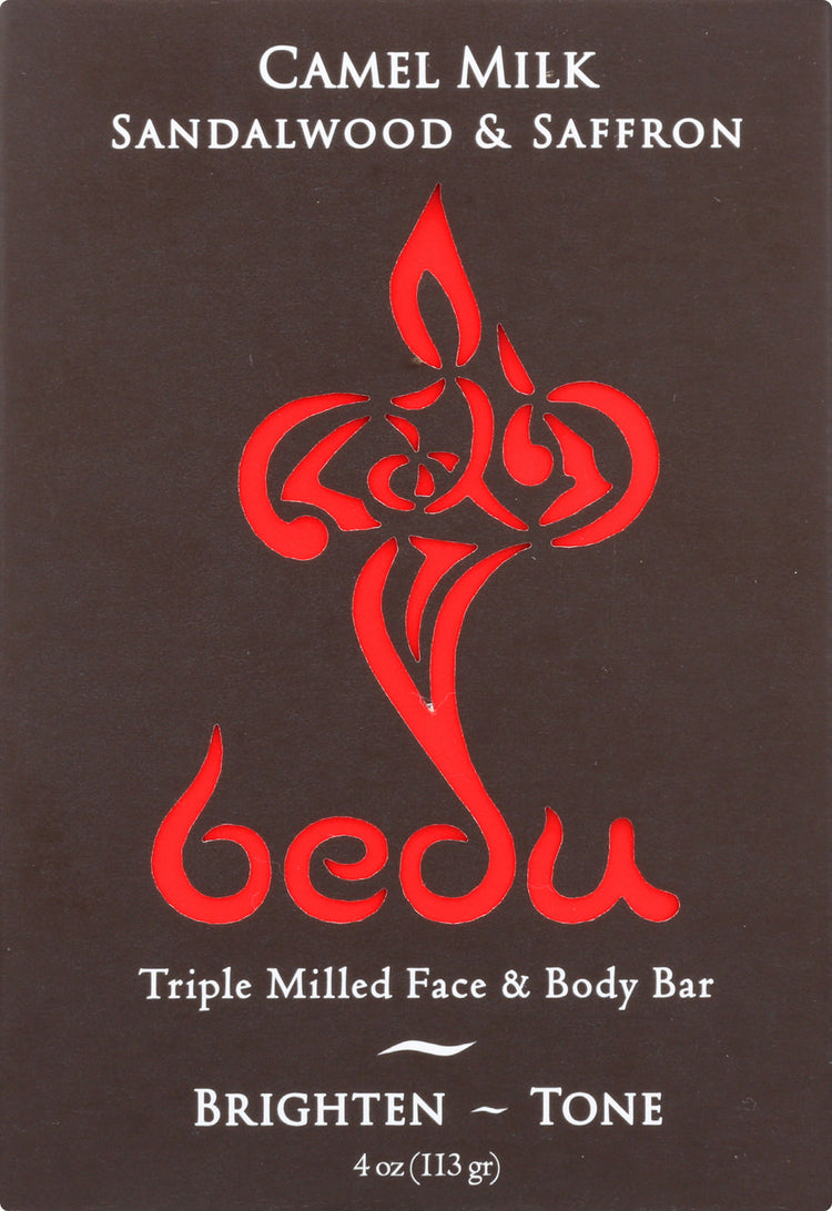 Bedu Face and Body Bar - Sandalwood and Saffron - Case of 6 - 4 oz.
