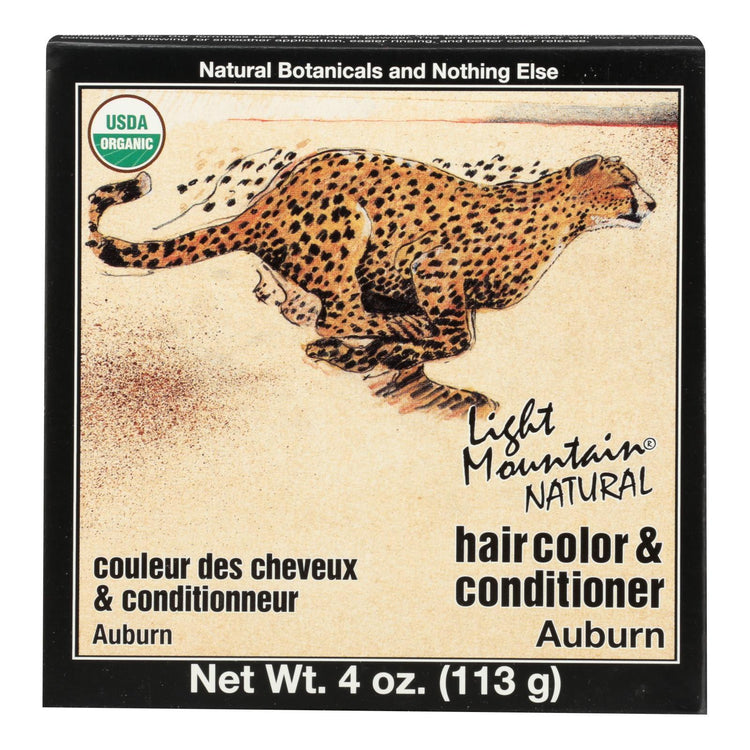 Light Mountain Hair Color/Conditioner - Organic - Auburn - 4 oz