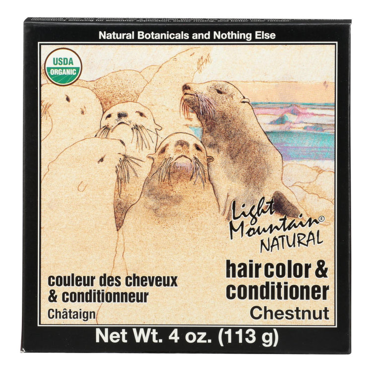 Light Mountain Hair Color/Conditioner - Organic - Chestnut - 4 oz
