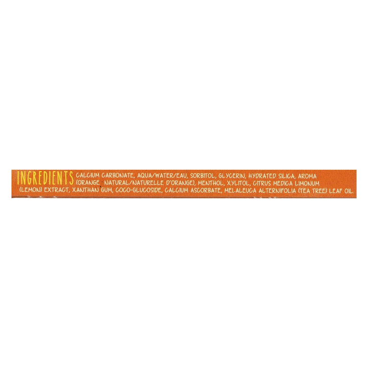 The Green Beaver Toothpaste - Zesty Orange Toothpaste - Case of 1 - 2.5 fl oz.