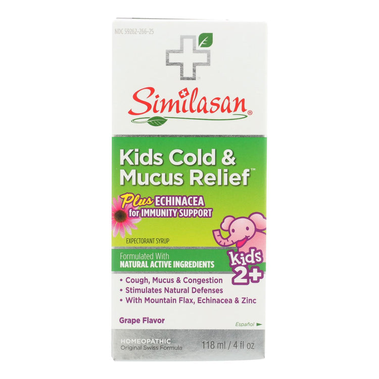 Similasan Kid's Cold Syrup - Mucus Relief - 4 fl oz