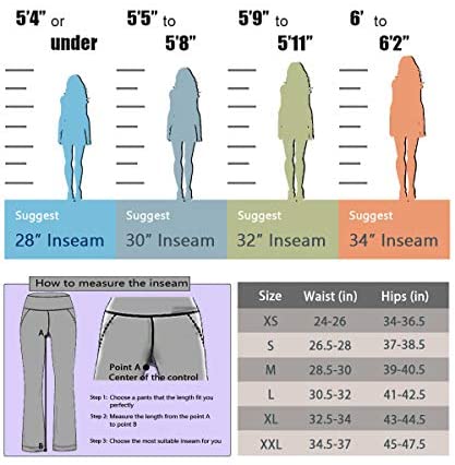 Women's Bootcut Yoga Pants with Pockets