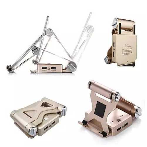Podium Style Stand With Extended Battery Up To 200% For iPad, iPhone And Other Smart Gadgets