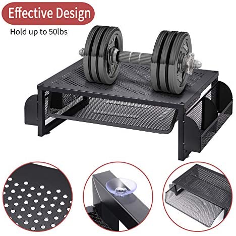 Metal Monitor Stand and Organizer with Drawer