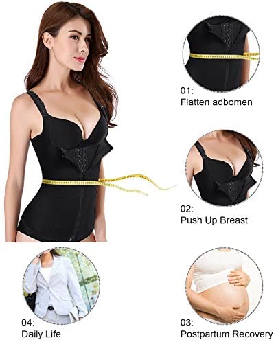 Waist Trainer Corset with Zipper Vest