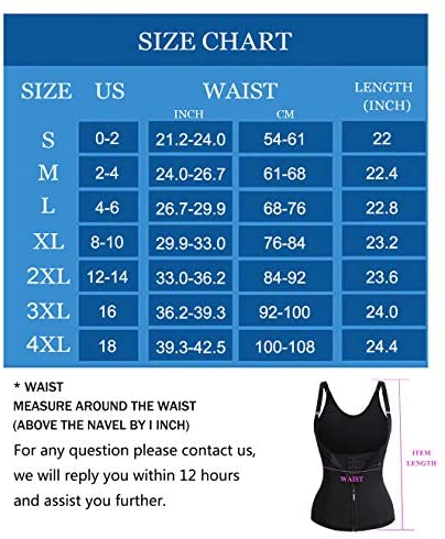 Waist Trainer Corset with Zipper Vest