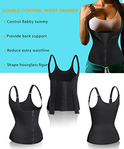 Waist Trainer Corset with Zipper Vest