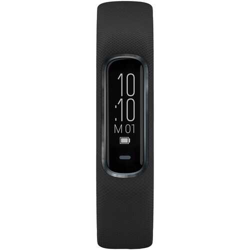 Garmin 010-01995-10 vivosmart 4 Activity Tracker (Black with Midnight Hardware, Small/Medium Wrists)