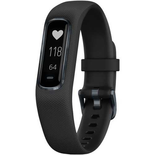 Garmin 010-01995-10 vivosmart 4 Activity Tracker (Black with Midnight Hardware, Small/Medium Wrists)