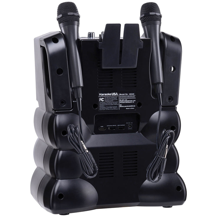 Karaoke USA WK849 Complete Wi-Fi Bluetooth Karaoke Machine with 9-Inch Touch Screen