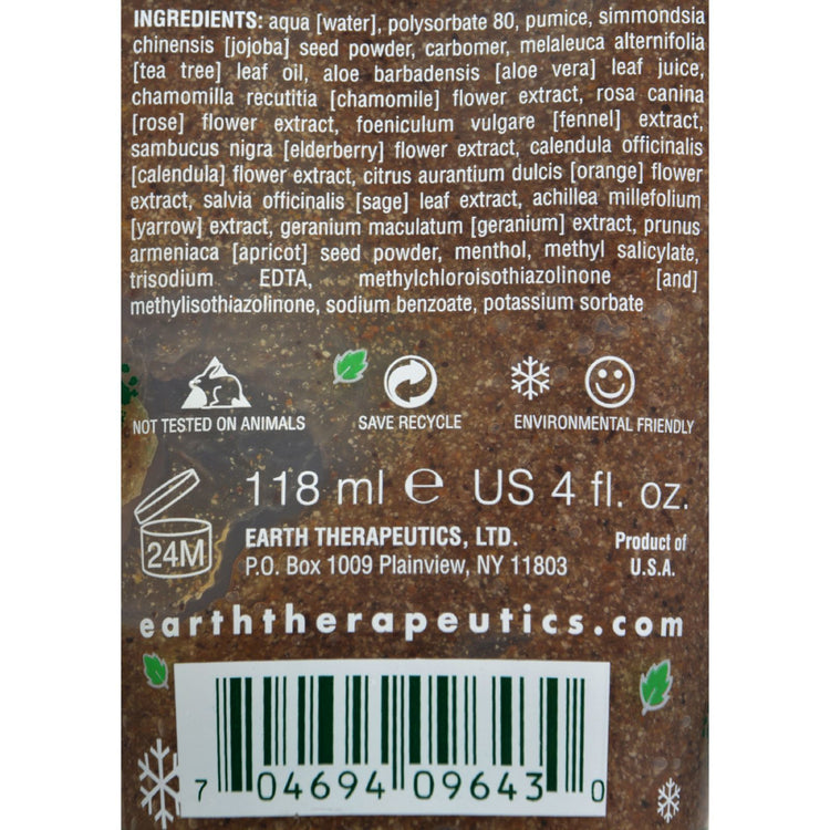 Earth Therapeutics Refreshing Foot Scrub Wild Mint - 4 fl oz