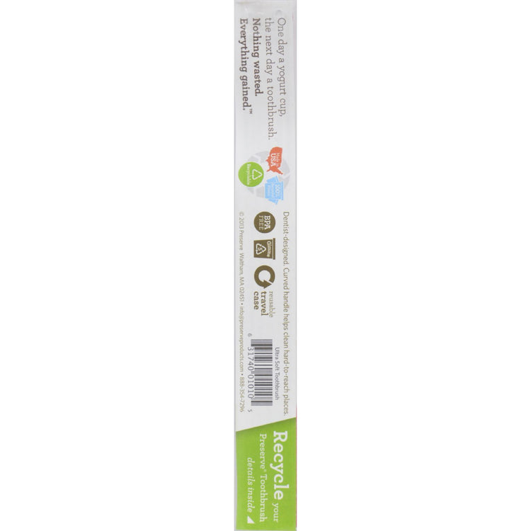 Preserve Toothbrush is a Travel Case Ultra Soft - 6 Pack - Assorted Colors
