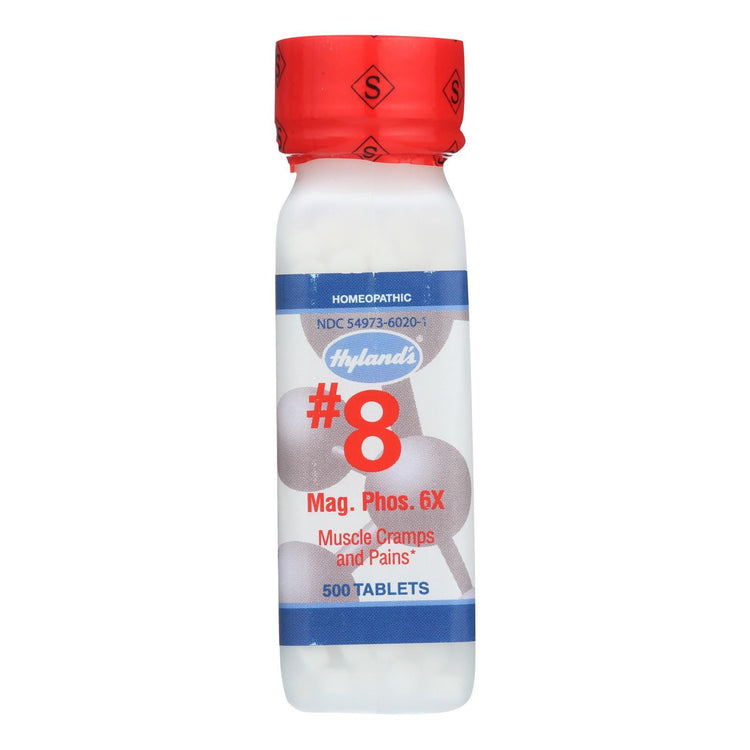 Hylands Homeopathic Number 8 Magnesia Phosphorica 6X - 500 Tablets