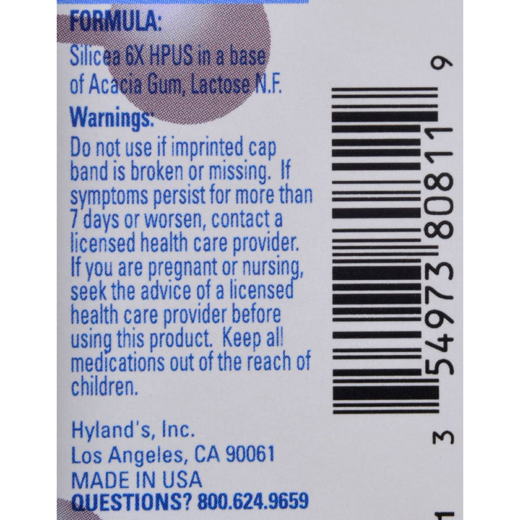 Hyland's No 12 Silicea 6X - 500 Tablets