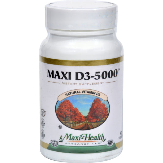 Maxi Health Kosher Vitamins Maxi D3 5000 - 5000 IU - 90 Tablets