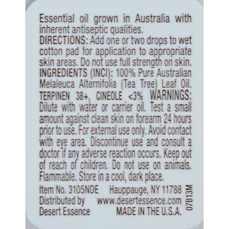 Desert Essence - Australian Tea Tree Oil - 0.5 fl oz
