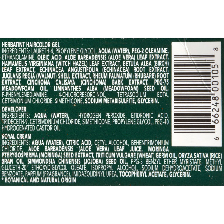 Herbatint Permanent Herbal Haircolour Gel 6N Dark Blonde - 135 ml