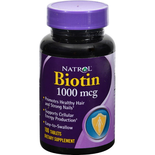 Natrol Biotin - 1000 mcg - 100 Tablets