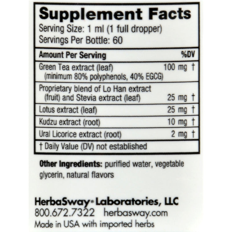 Herbasway Laboratories HerbaGreen Tea Mandarin Mango - 2 fl oz