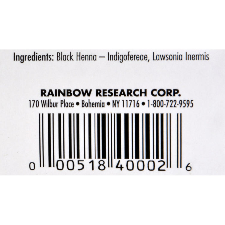 Rainbow Research Henna Hair Color and Conditioner Persian Black Deep Ebony - 4 oz