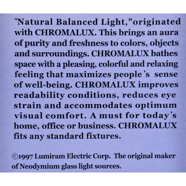 Chromalux Standard Clear 3 Way Light Bulb - 1 Bulb