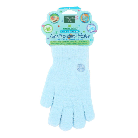 Earth Therapeutics Aloe Moisture Gloves Blue - 1 Pair