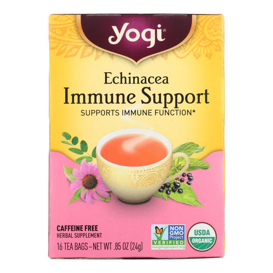 Yogi Tea Echinacea Immune Support - Caffeine Free - 16 Tea Bags