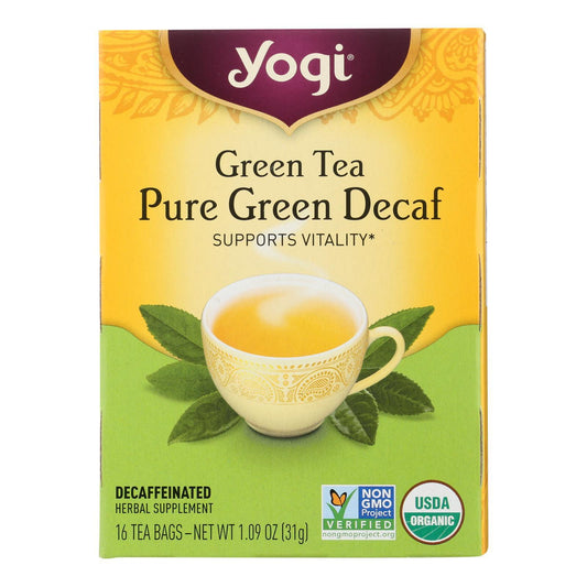 Yogi Tea Green Tea Pure Green - Decaf - 16 Tea Bags