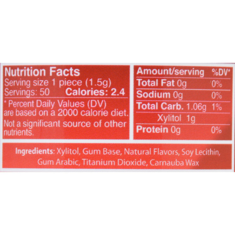 Epic Dental - Xylitol Gum - Cinnamon - 50 Count