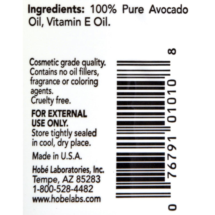 Hobe Labs Hobe Naturals Avocado Oil - 4 fl oz
