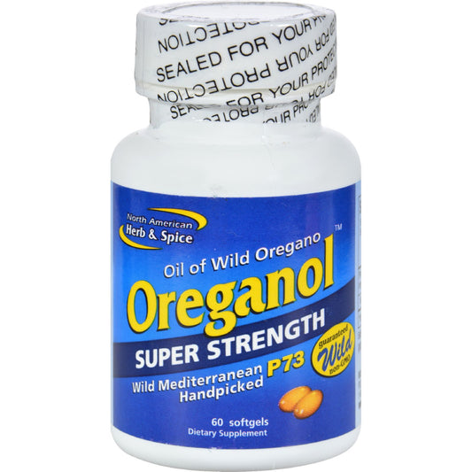 North American Herb and Spice Oreganol Oil of Oregano Super Strength - 60 Softgels