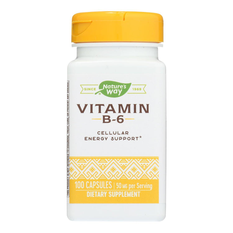 Nature's Way - Vitamin B-6 - 100 mg - 100 Capsules
