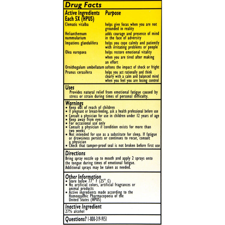 Bach Flower Remedies Rescue Energy - 0.7 fl oz