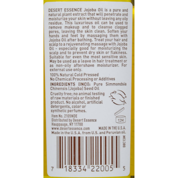Desert Essence - 100% Pure Jojoba Oil - 2 fl oz
