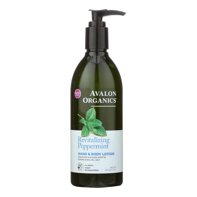Avalon Organics Hand and Body Lotion Peppermint - 12 fl oz