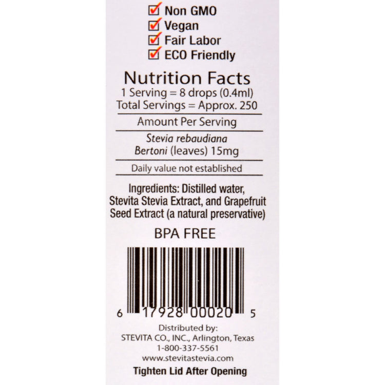 Stevita Liquid Extract - 3.3 fl oz