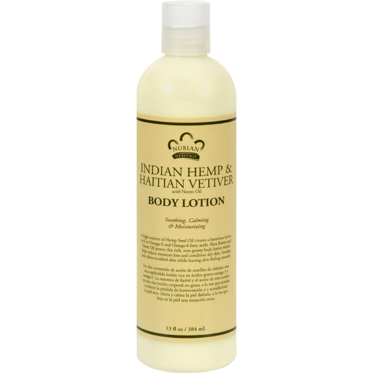 Nubian Heritage LotionIndian HempandHatian - 13 oz