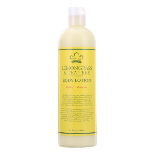 Nubian Heritage Lotion - Lemongrass and Tea Tree - 13 oz
