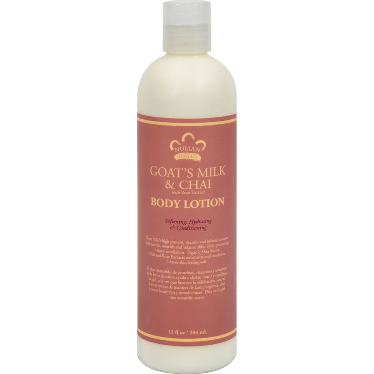Nubian Heritage Lotion - Goats Milk and Chai - 13 fl oz