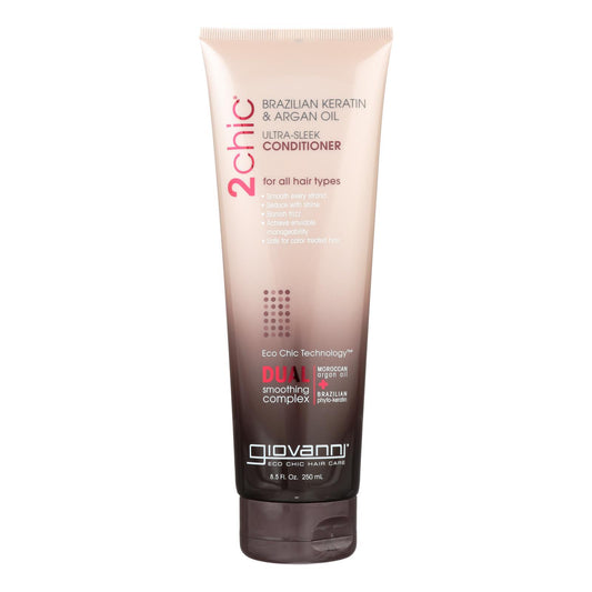 Giovanni 2chic Ultra-Sleek Conditioner with Brazilian Keratin and Argan Oil - 8.5 fl oz