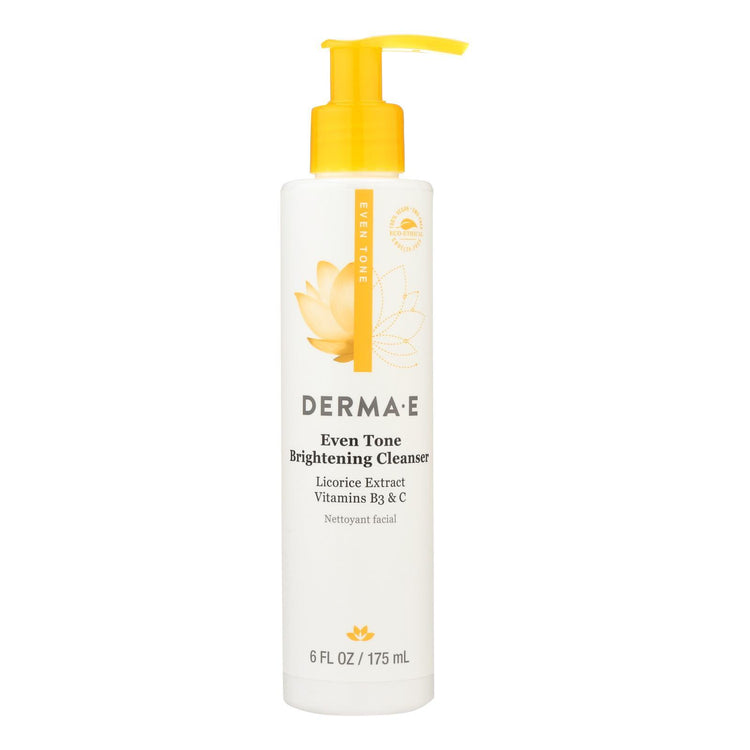 Derma E - Evenly Radiant Cleanser - 6 fl oz.